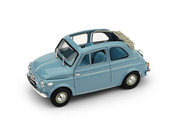 Brumm BM0342-04 FIAT 500 NORMALE APERTA 1957 CELESTE CHIARO 1:43 Modellino