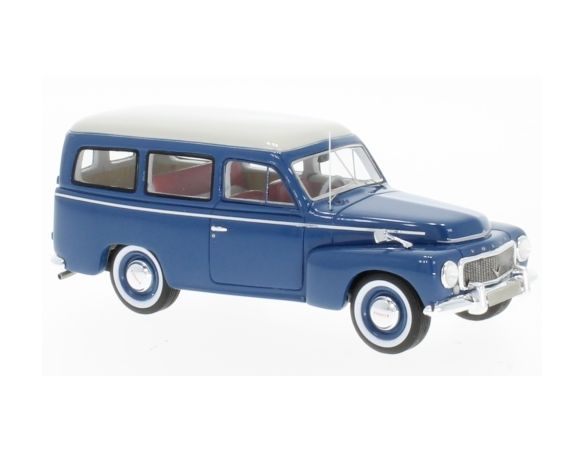 Neo Scale Models NEO45723 VOLVO DUETTO PV445 1956 BLUE/WHITE 1:43 Modellino