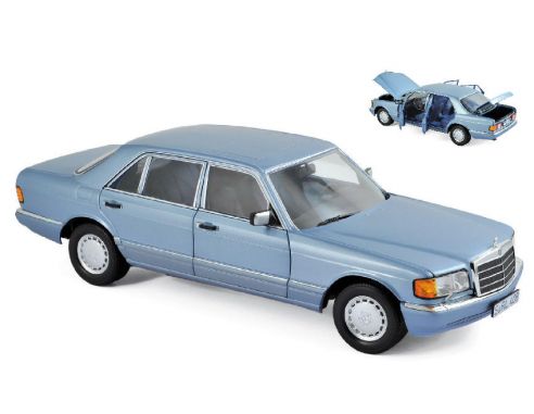 Norev NV183464 MERCEDES 560 SEL 1990 PEARL BLUE METALLIC 1:18 Modellino