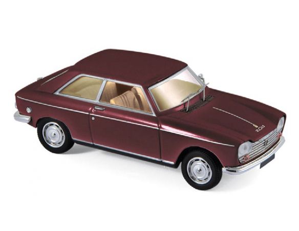 Norev NV472403 PEUGEOT 204 COUPE' 1967 MAROON 1:43 Modellino