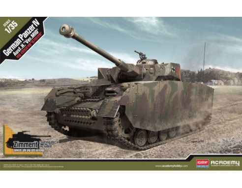 Accademy ACD13516 GERMAN PZ.KPFW.IV AUSF.H VER MID KIT 1:25 Modellino