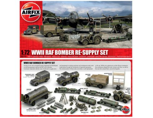 Airfix AX05330 WWII RAF BOMBER RE-SUPPLY SET KIT 1:72 Modellino