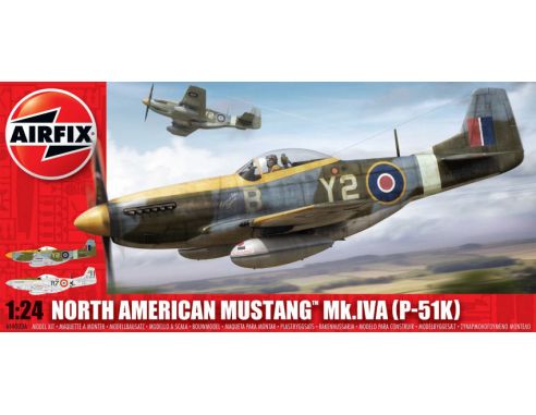 Airfix AX14003A NORTH AMERICAN P-51K/RF MUSTANG KIT 1:24 Modellino