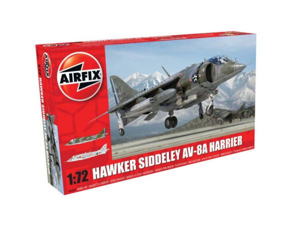 Airfix AX4057 HAWKER SIDDELEY AV-8A HARRIER KIT 1:72 Modellino