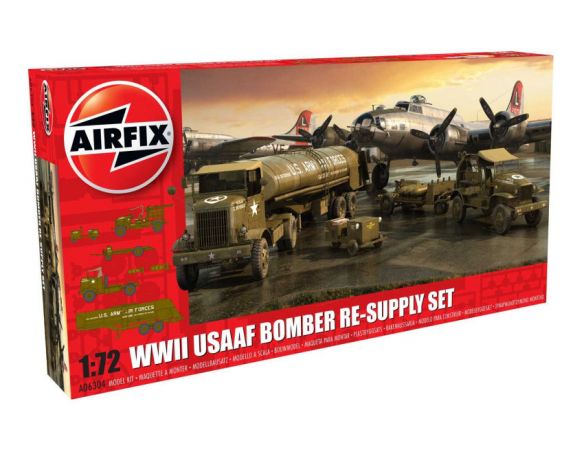 Airfix AX6304 WWII USAAF BOMBER RE-SUPPLY SET KIT 1:72 Modellino