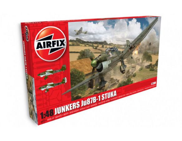 Airfix AX7114 JUNKERS Ju87b STUKA KIT 1:48 Modellino