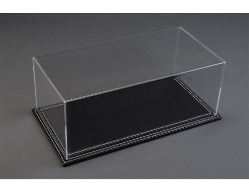 Atlantic ATL10023 MARANELLO DISPLAY CASE W/BLACK LEATHER BASE mm 230x120x85 1:24 Modellino