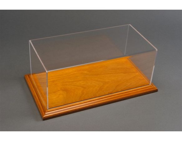 ATLANTIC-CASE ATL10049 MOLSHEIM DISPLAY CASE W/LINDEN WOOD BASE (WIDE EDGE) mm 325x165x125 1:18 Modellino