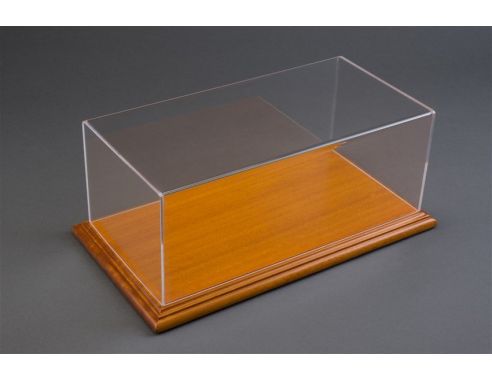 Atlantic ATL10052 AICHI DISPLAY CASE W/CHERRY WOOD BASE (NARROW EDGE) mm 170x80x70 1:43 Modellino