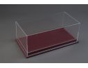 Atlantic ATL10081 MULHOUSE DISPLAY CASE W/BURGUNDY LEATHER BASE mm 230x120x85 1:24 Modellino