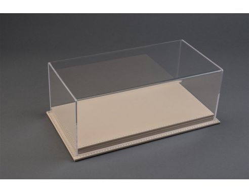 Atlantic ATL10086 MULHOUSE DISPLAY CASE W/BEIGE LEATHER BASE mm 170x80x70 1:43 Modellino