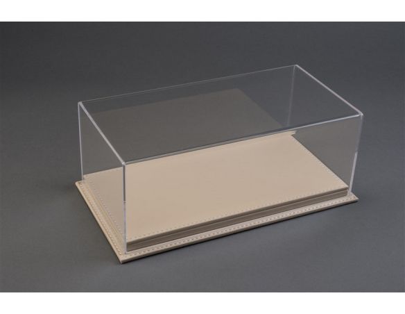 Atlantic ATL10086 MULHOUSE DISPLAY CASE W/BEIGE LEATHER BASE mm 170x80x70 1:43 Modellino