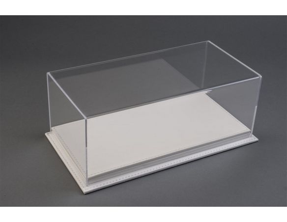 Atlantic ATL10098 MULHOUSE DISPLAY CASE W/WHITE LEATHER BASE mm 510x245x170 1:12 Modellino