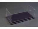 Atlantic ATL10099 MULHOUSE DISPLAY CASE W/PURPLE LEATHER BASE mm 510x245x170 1:12 Modellino