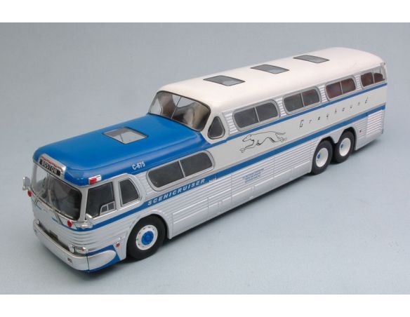 Bburago BUS001 GREYHOUND SCENICRUISER 1956 1:43 Modellino