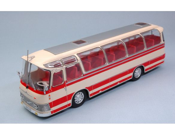 IXO MODEL BUS011 NEOPLAN NH 9L 1964 BEIGE/RED 1:43 Modellino