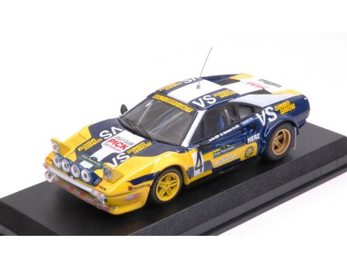 Best Model BT9716 FERRARI 308 GTB Gr.4 N.4 WINNER RALLY PIANCAVALLO 1980 NICO-BARBAN Modellino
