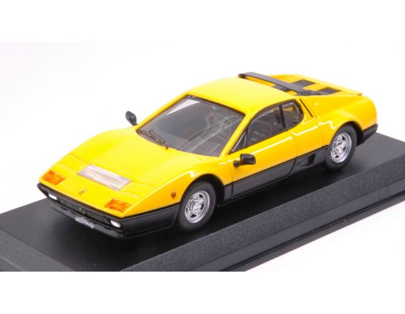 Best Model BT9723 FERRARI 512 BB 1976 BICOLOR YELLOW AND BLACK 1:43 Modellino