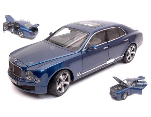 Busch BL1295 BENTLEY MULSANNE SPEED 2010 MARLIN BLUE KYOSHO 1:18 Modellino