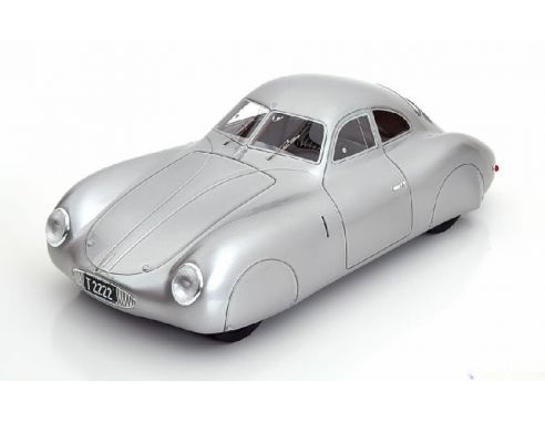 Busch BOS051 PORSCHE TYP 64 BERLIN-ROM-WAGEN SILVER 1:18 Modellino