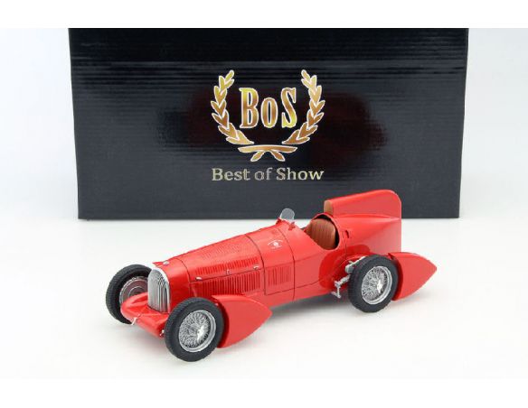 BOS MODEL BOS066 ALFA ROMEO TYPO B P3 AERODINAMICA RED 1:18 Modellino