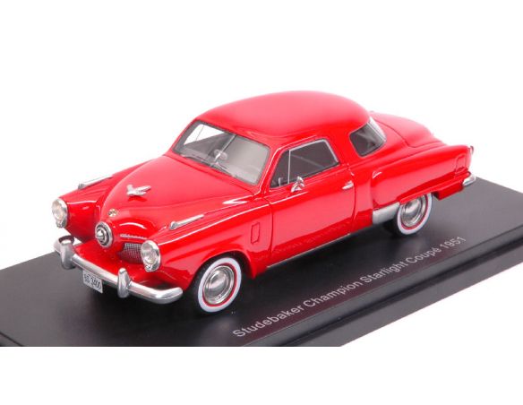 Busch BOS43400 STUDEBAKER CHAMPION STARLIGHT COUPE' RED 1:43 Modellino