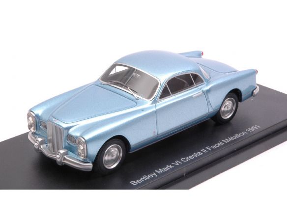 Busch BOS43470 BENTLEY MK VI CRESTA II FACEL METALLON 1951 LIGHT BLUE 1:43 Modellino