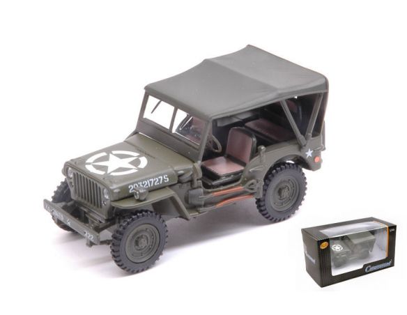 Cararama Motorama CA90180 JEEP 1/4 Ton.C/TETTUCCIO 1:43 Modellino