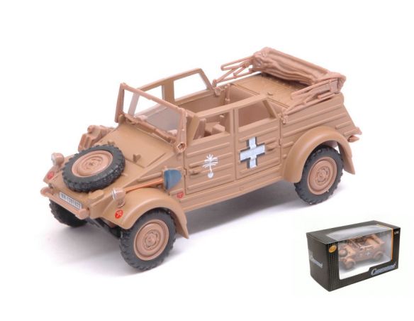 CARARAMA CA90640 VW KUBELWAGEN TYPE 82 OPEN SAND 1:43 Modellino