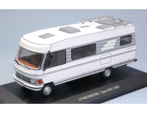 Cararama Motorama CAC004 HYMER MOBIL TYPE 650 CAMPER 1985 WHITE/GREY 1:43 Modellino