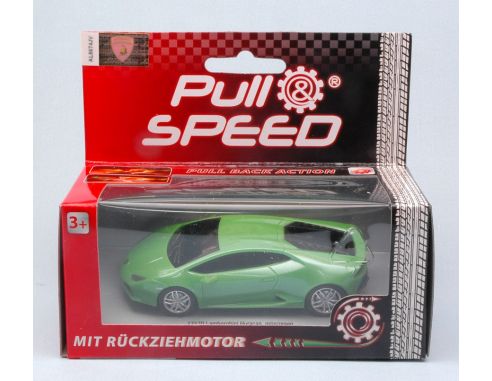 CARRERA CAR17170 LAMBORGHINI HURACAN GREEN PULL SPEED 1:43 Modellino