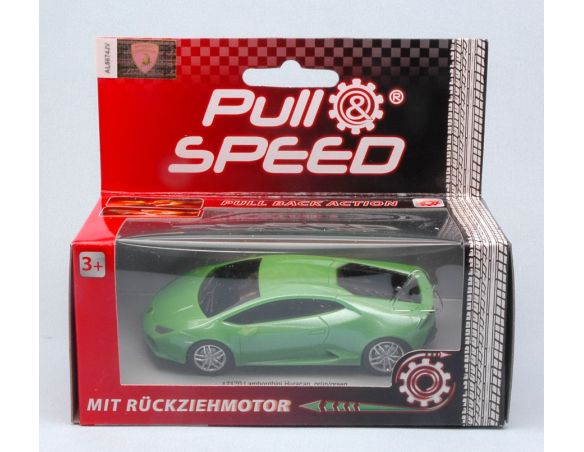 CARRERA CAR17170 LAMBORGHINI HURACAN GREEN PULL SPEED 1:43 Modellino