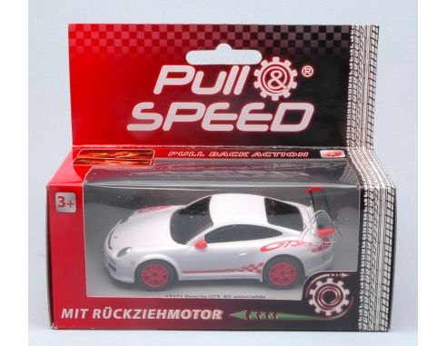 Cararama Motorama CAR17171 PORSCHE GT3 RS WHITE PULL SPEED 1:43 Modellino
