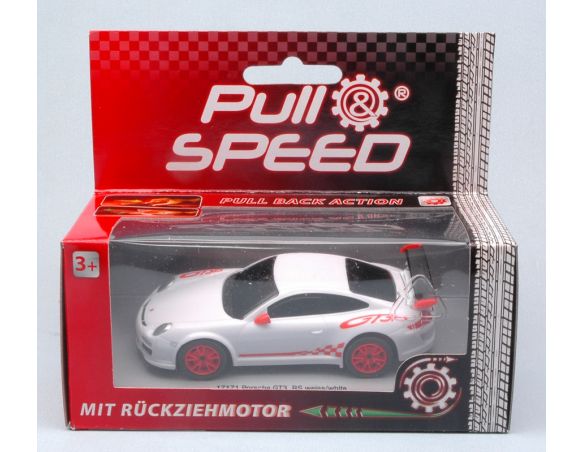 Cararama Motorama CAR17171 PORSCHE GT3 RS WHITE PULL SPEED 1:43 Modellino