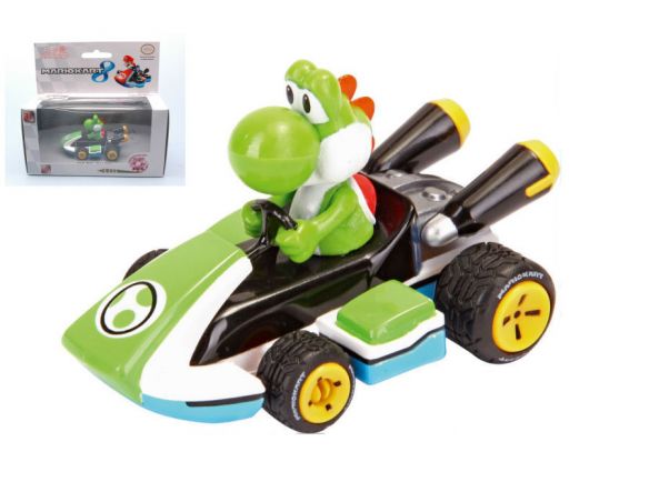 Cararama Motorama CAR17318 MARIO KART 8 YOSHI PULL SPEED 1:43 Modellino