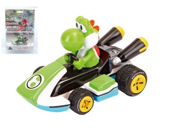 Cararama Motorama CAR19317 MARIO KART 8 YOSHI PULL SPEED BLISTER 1:43 Modellino