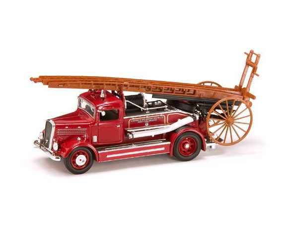 LUCKY DIE CAST LDC43011 DENNIS LIGHT FOUR 1938 FIRE TRUCK 1:43 Modellino