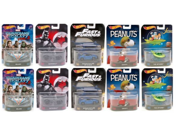 Hot Wheels HWDMC55C RETRO ENTERTAINMENT ASSORTMENT MIX BOX Pz.10 1:64 Modellino
