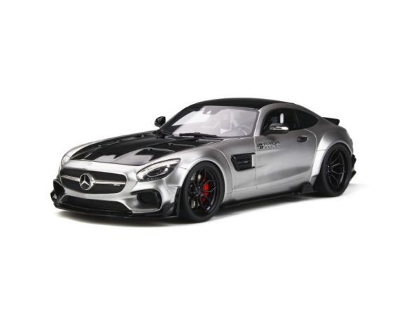 Ixo model GT723 MERCEDES AMG GT MODIFIED BY PRIOR DESIGN SATIN SILVER 1:18 Modellino