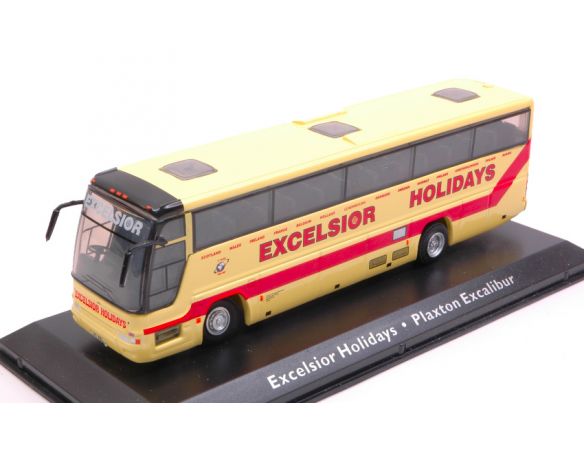 PRODUTTORI VARI EDIJE11 AUTOBUS VOLVO EXCELSIOR HOLIDAYS PLAXTON EXCALIBUR cm 15,5 1:76 Modellino