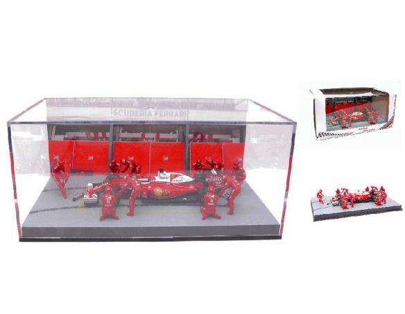 PRODUTTORI VARI MMBAL02 PIT STOP DIORAMA SCUDERIA FERRARI 2016 1:43 Modellino