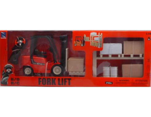New Ray NY87865 MULETTO PLAYSET FORK LIFT RADIOCOMANDO 1:14 Modellino