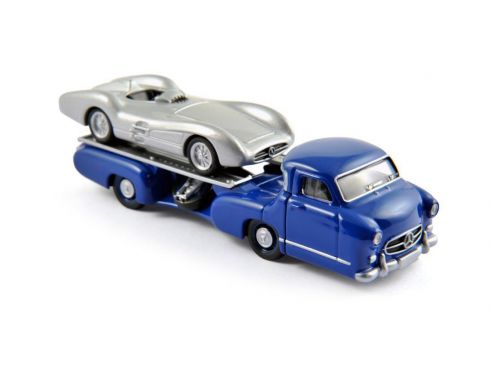 Norev NV311000 MERCEDES REENNTRANSPORTER + W196 1:64 Modellino