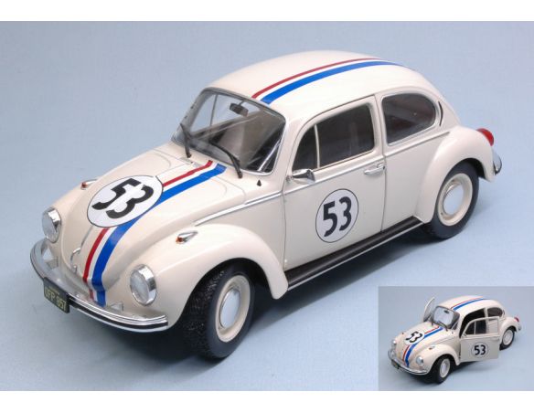 Solido SL1800505 VW BEETLE HERBIE UN MAGGIOLINO TUTTO MATTO 1:18 Modellino