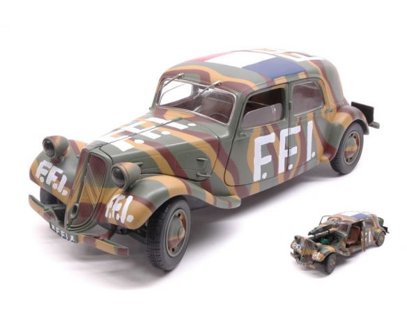 Solido SL1800902 CITROEN TRACTION FFI 1944 1:18 Modellino