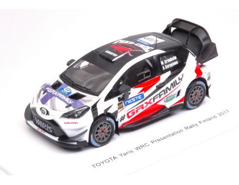 Spark Model S5170 TOYOTA YARIS WRC PRESENTATION N.VIP RALLY FINLAND 2017 GRONHOLM-KARPPAN. Modellino