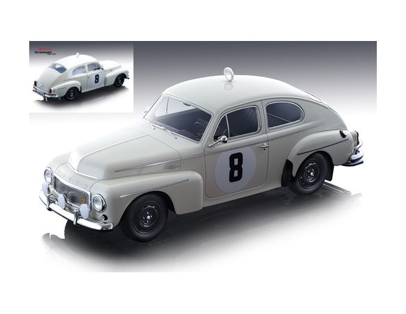 Tecnomodel TMD18106B VOLVO PV544 N.8 WINNER RAC RALLY 1964 T.TRANA-G.THERMAENIUS 1:18 Modellino