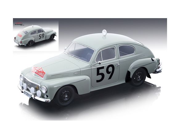 Tecnomodel TMD18106C VOLVO PV544 N.59 6th MONTE CARLO RALLY 1964 T.TRANA-S.LINDSTROM 1:18 Modellino