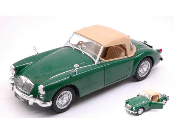 Triple 9 T9-1800165 MGA MKI TWIN CAM CLOSED 1959 GREEN 1:18 Modellino