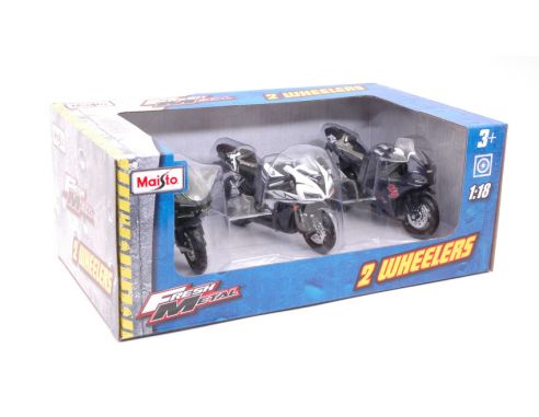 Maisto MI32039A SET 3 JAPAN MOTO STRADALI 1:18 Modellino